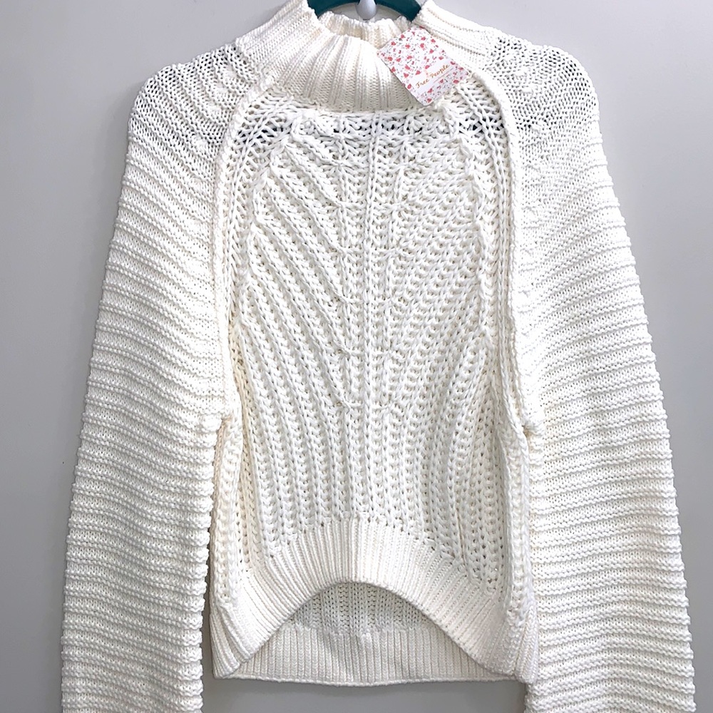 FREE PEOPLE Sweetheart Mock Neck Sweater - Picture 4 of 9